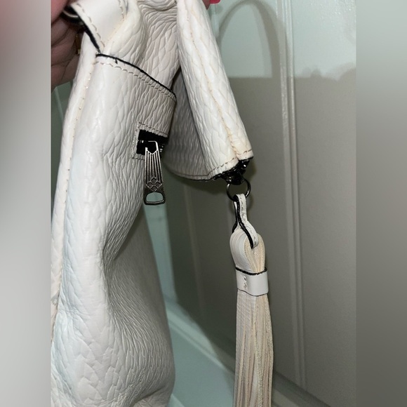 Patricia Nash Twisted Woven Collection Luzille Backpack Shoulder White - Picture 12 of 16